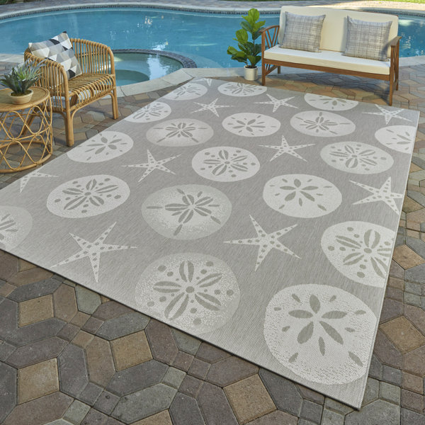 Gertmenian Paseo Starfish Ash Gray Nautical Sand Dollar/Starfish Indoor